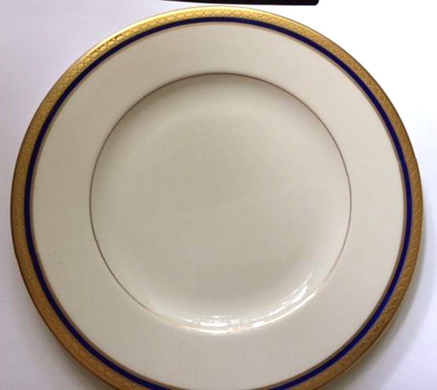 Wayne Navy Blue Dinner Plate by Syracuse-1