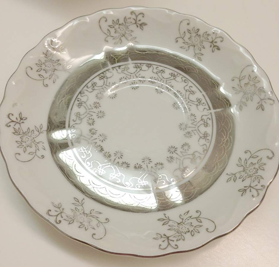 SER4 (Platinum Trim) Saucer by Sterling China (Japan)-1