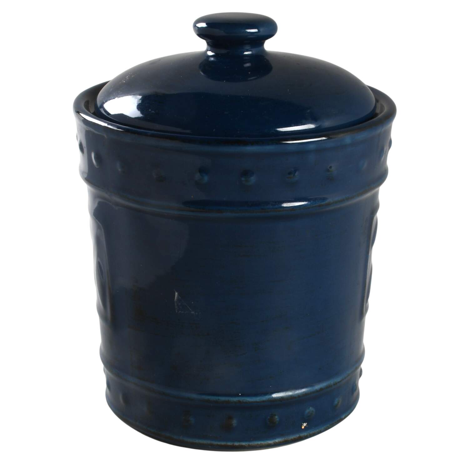 Sorrento Indigo Small Canister & Lid by Signature-1