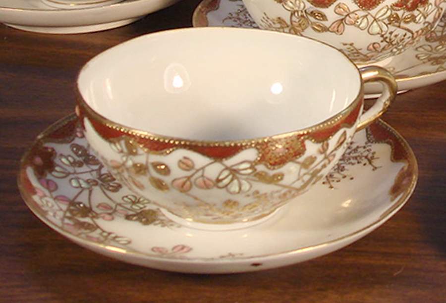 SFU46 Flat Cup & Saucer Set by Shofu (Japan)-1