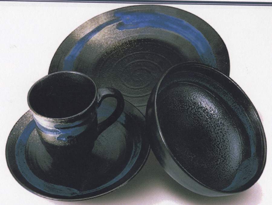 Santa Fe Blue Dinner Plate by Sterling Home(China)-1