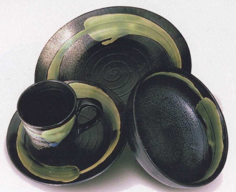 Santa Fe Green Dinner Plate by Sterling Home(China)-1