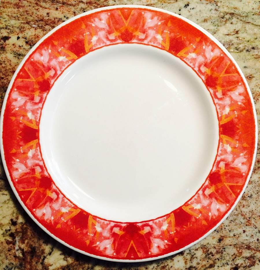 Cool Red Dinner Plate by Syracuse-1