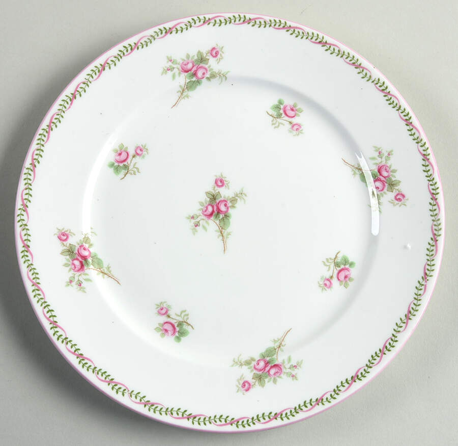 Rose Sprays Salad Plate by Shelley-1