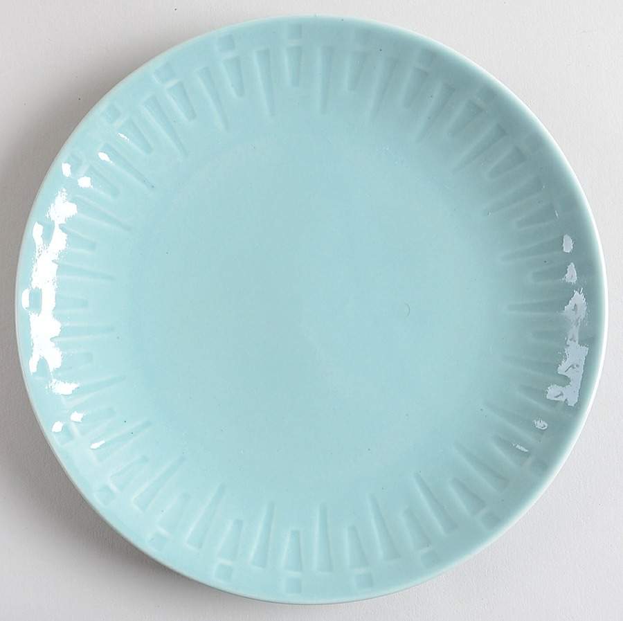 Contempo Aqua Salad Plate by Sango-1