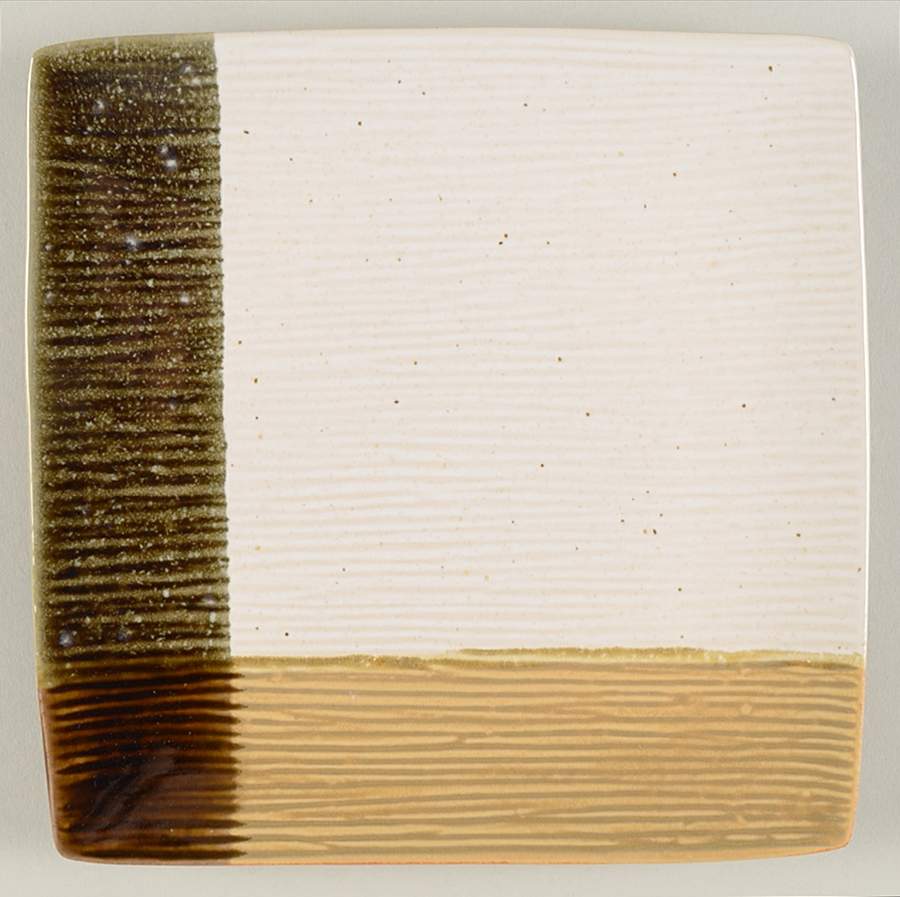 Odyssey Black Square Salad Plate by Sango-1