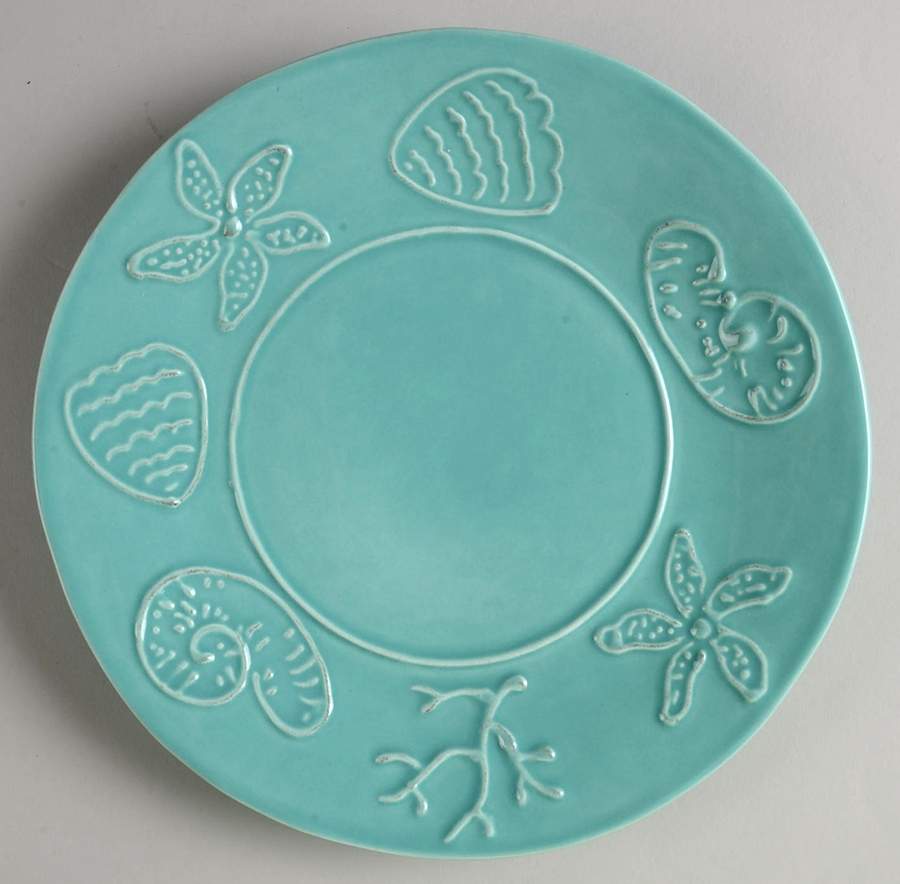 SWZ7 Aqua Green Salad Plate by Sweet Ceramics (La Ceramica d'Italia)-1