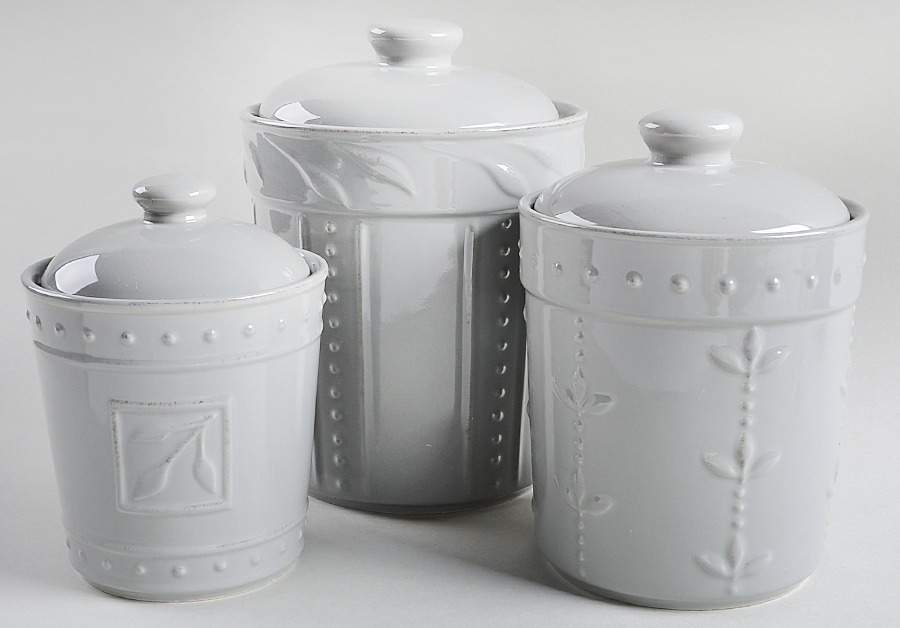 Sorrento Gray (3 Piece) Canister Set (Box Set) by Signature-1