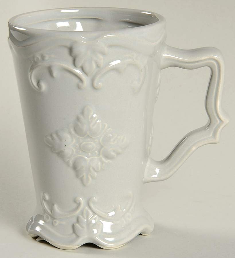 Fancy Scroll Gray Mug by Sweet Olive Designs-1