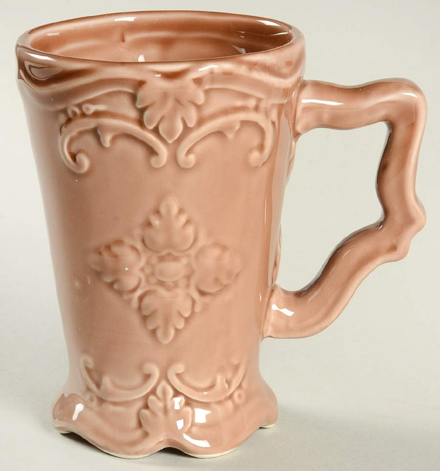 Fancy Scroll Mink Mug by Sweet Olive Designs-1