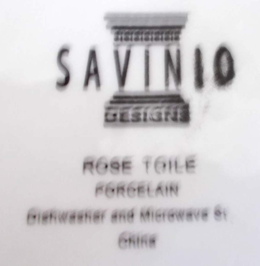 Rose Toile (Porcelain) Mug by Savinio Designs-1