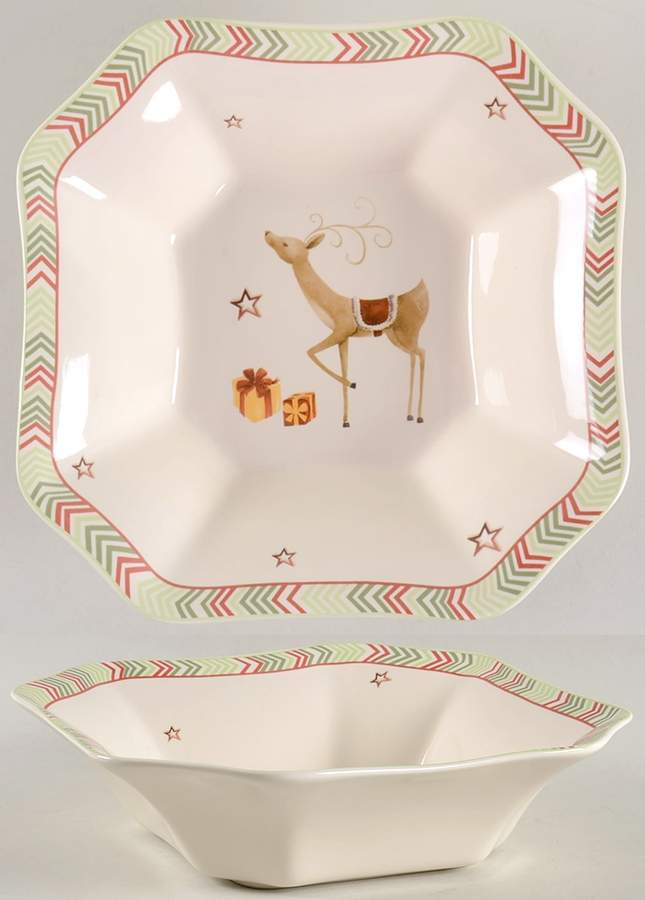 Christmas Jubilee 9" Square Serving Bowl by Spode-1