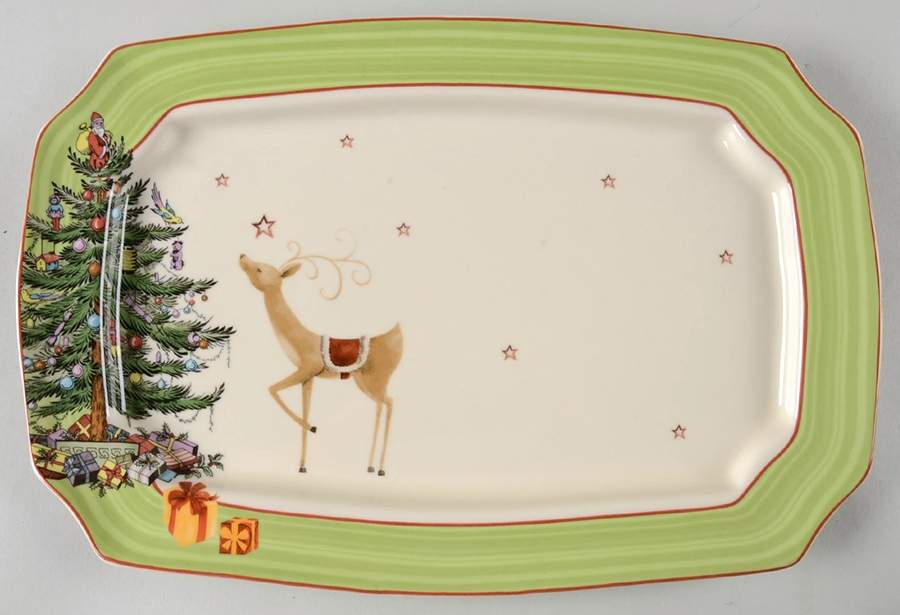 Christmas Jubilee 13" Rectangular Serving Platter by Spode-1