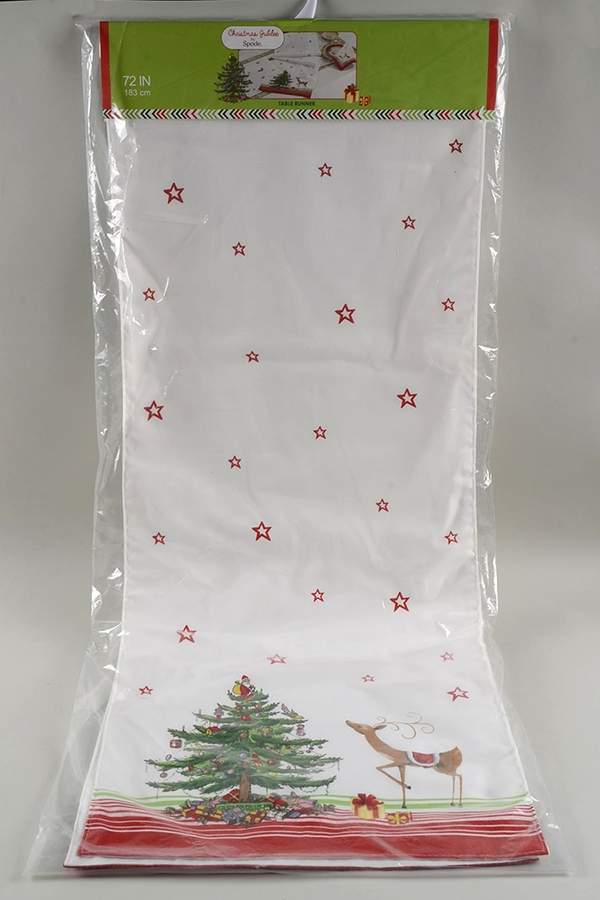 Christmas Jubilee 14" X 72" Cloth Table Runner by Spode-1
