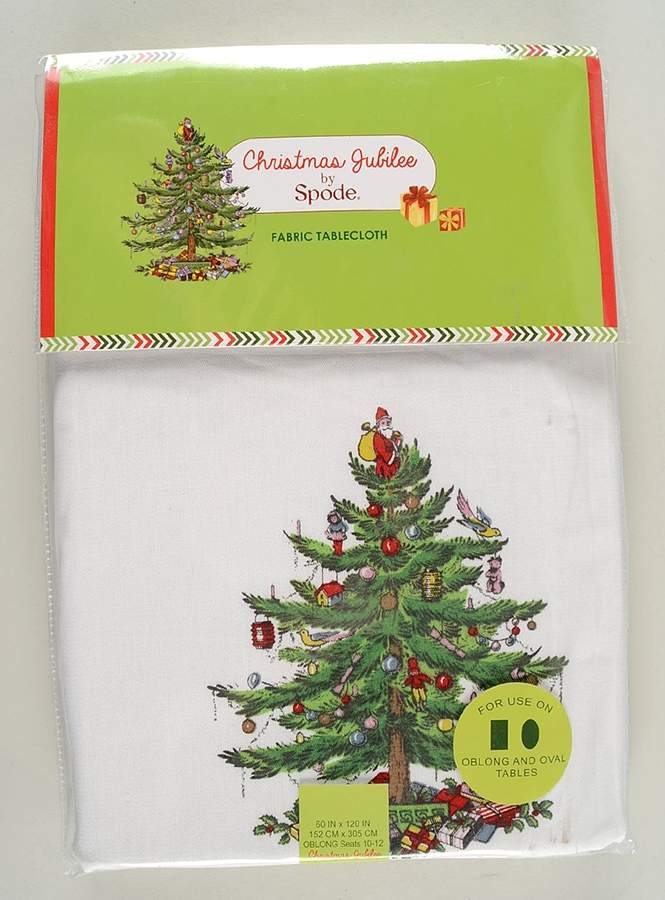 Christmas Jubilee 60" x 120" Oblong Tablecloth by Spode-1