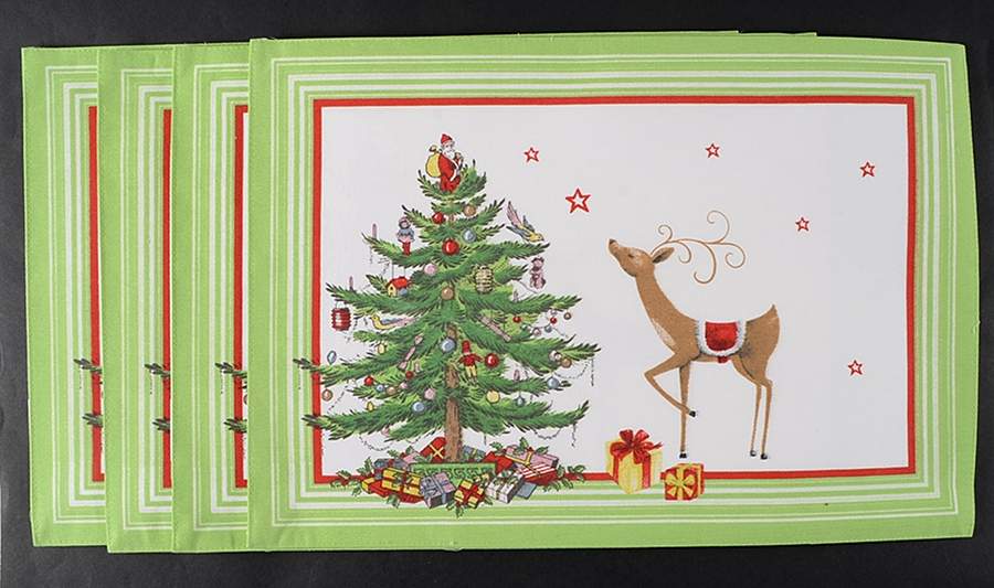 Christmas Jubilee Cloth Placemat - Set of 4 by Spode-1