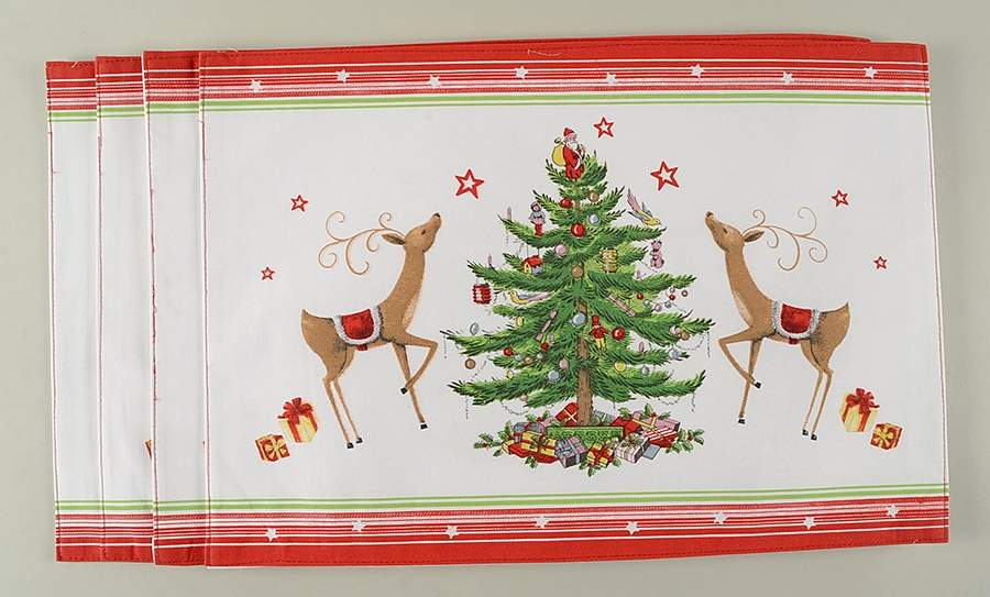 Christmas Jubilee Cloth Placemat - Set of 4 by Spode-1