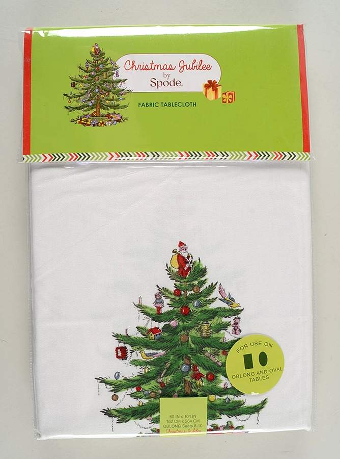 Christmas Jubilee 60" X 104" Oblong Tablecloth by Spode-1