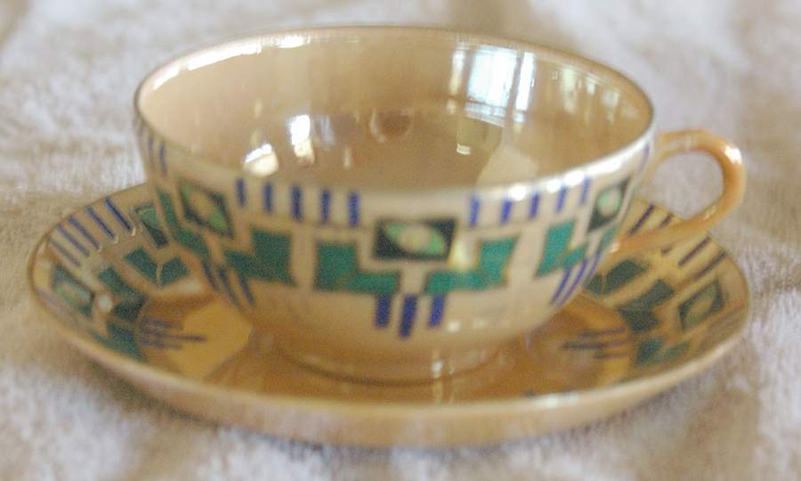 SFU47 Flat Cup & Saucer Set by Shofu (Japan)-1