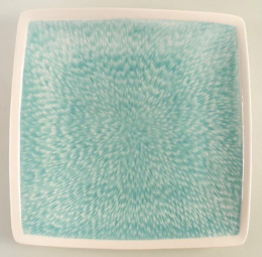 Vega Aqua Square Dinner Plate by Sango-1
