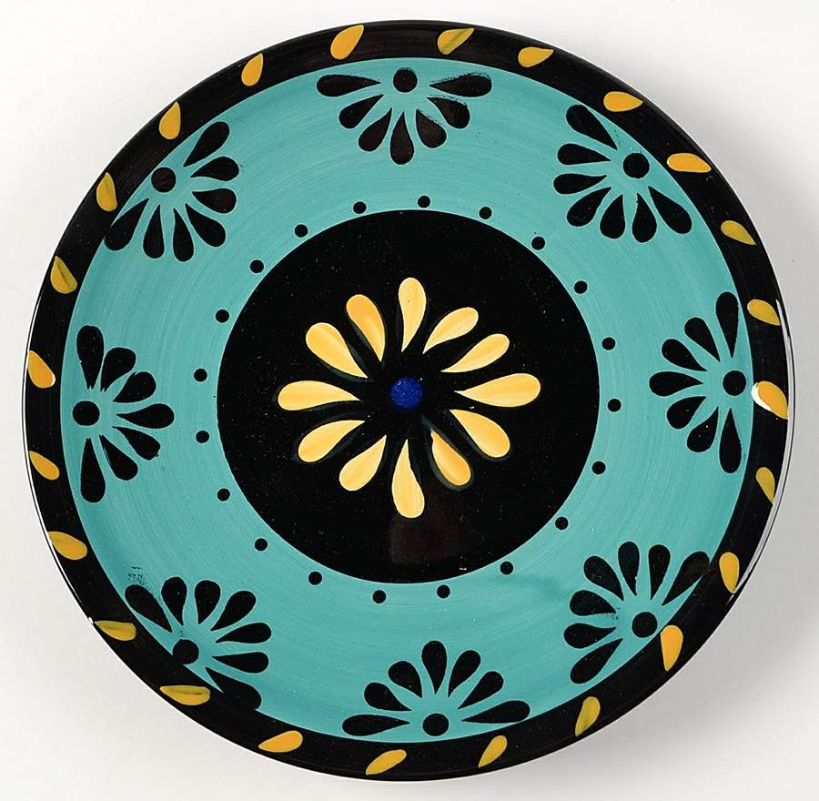 Escolta Teal Salad Plate by Simplemente Delicios-1