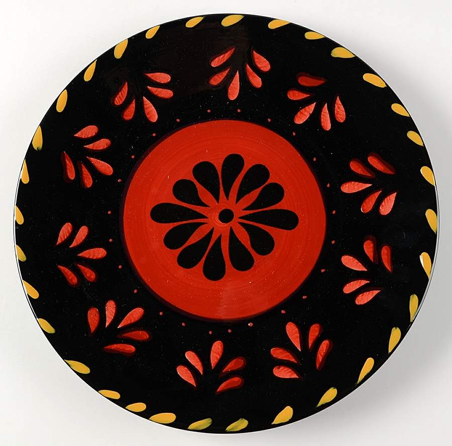 Escolta Red Dinner Plate by Simplemente Delicios-1
