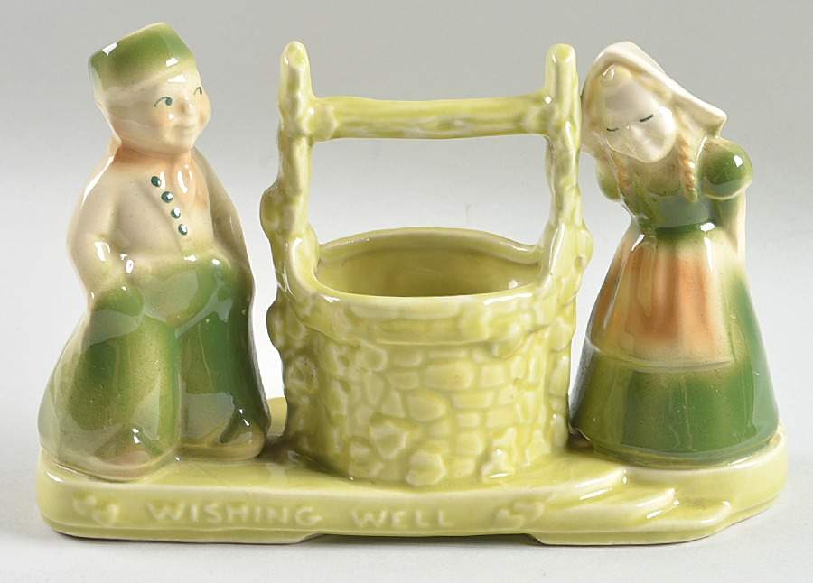 Planters Chartreuse Wishing Well Planter by Shawnee-1