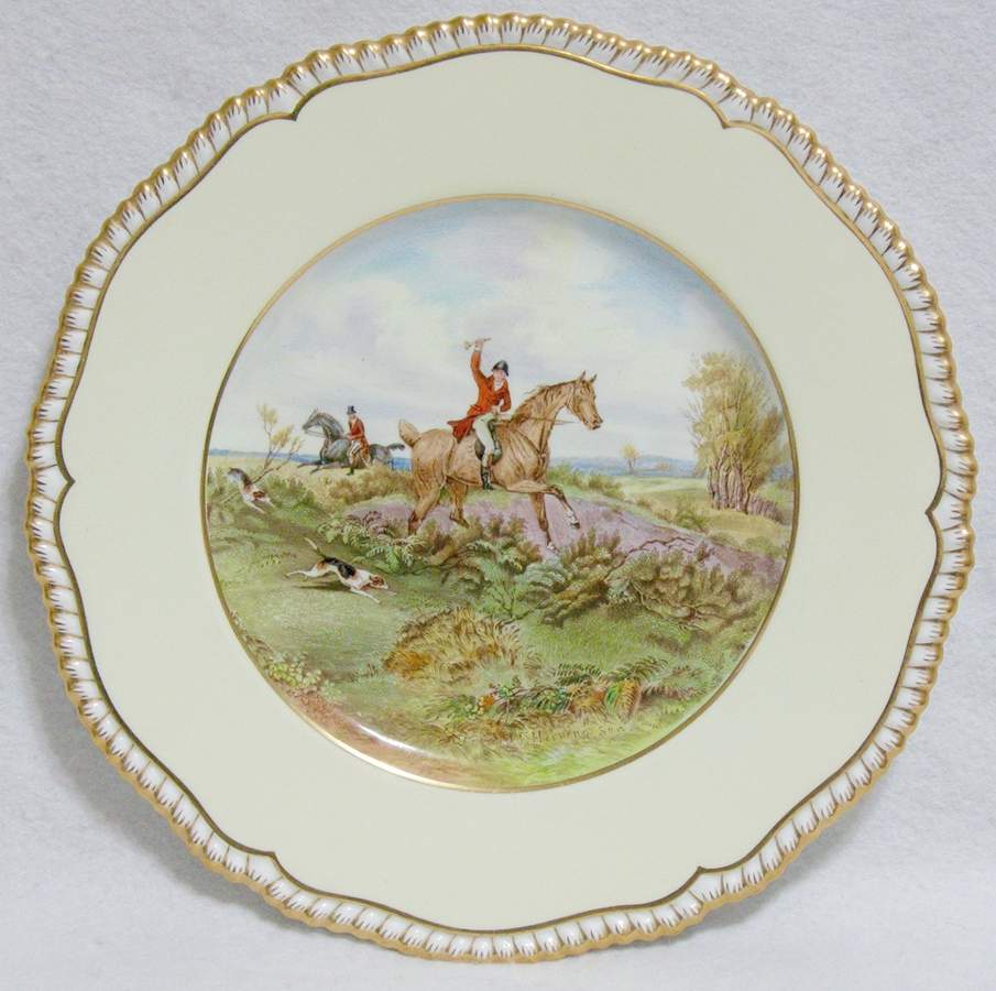 Herring Hunt Dinner Plate by Spode-1