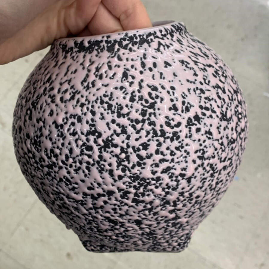 Chantilly Confetti Pink 6" Globe Vase by Shawnee-1