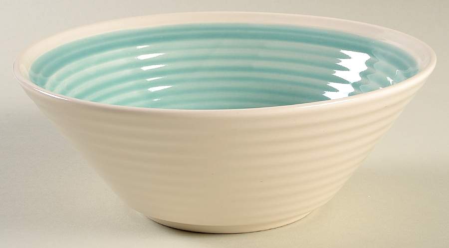Rico Aqua Soup/Cereal Bowl by Sango-1