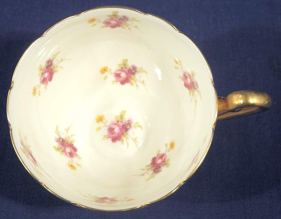 Rose Pink Footed Cup by Shelley-1