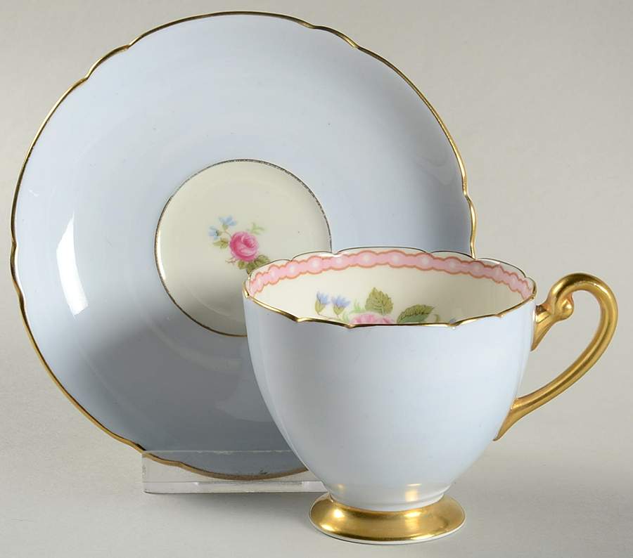13429-610 Footed Demitasse Cup & Saucer Set by Shelley-1