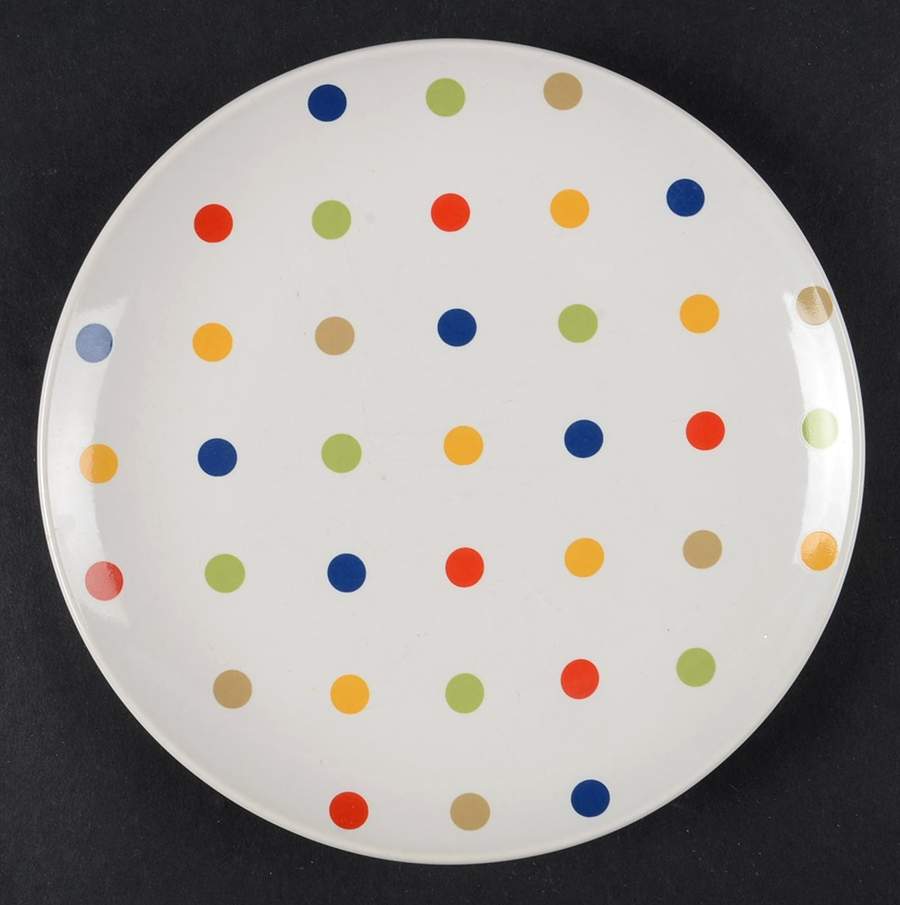 Dots-Multicolor Bread & Butter Plate by Signature-1