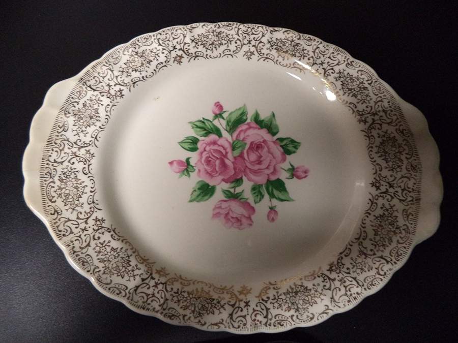 KS384 12" Oval Serving Platter by Sebring Pottery-1