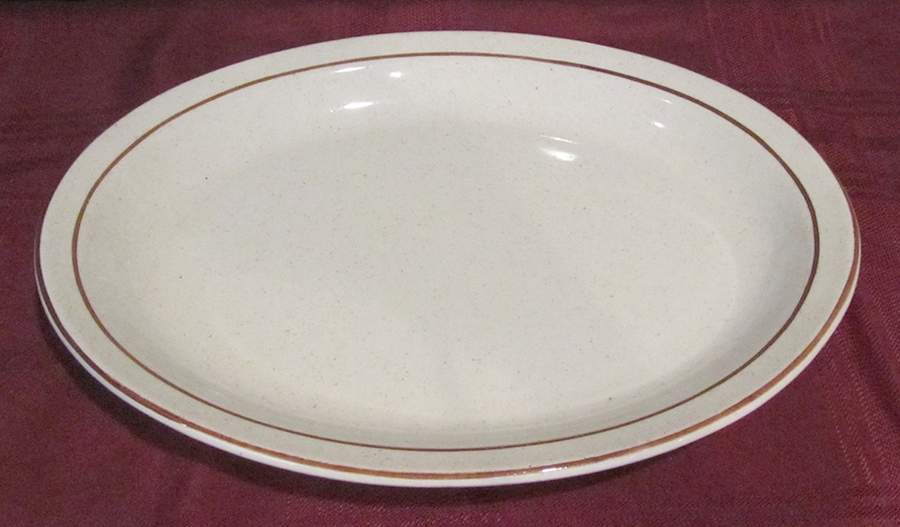 STR164 14" Oval Serving Platter by Sterling China (USA)-1