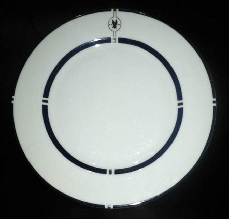 American Airlines (All Silver) Luncheon Plate by Swid Powell-1