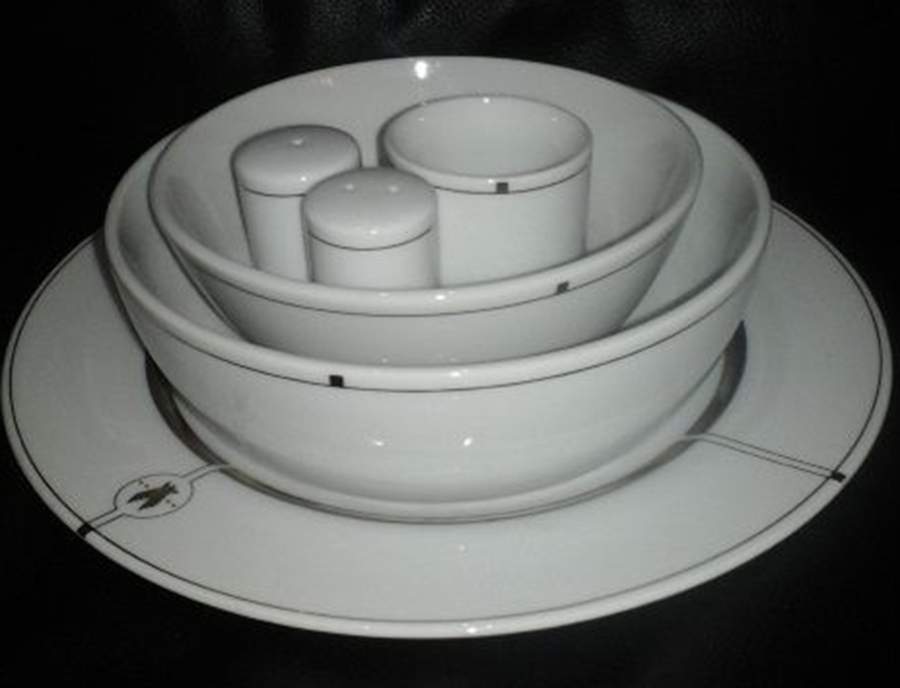 American Airlines (All Silver) Coupe Cereal Bowl by Swid Powell-1