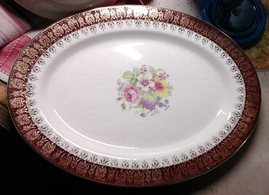 STT450 14" Oval Serving Platter by Stetson-1