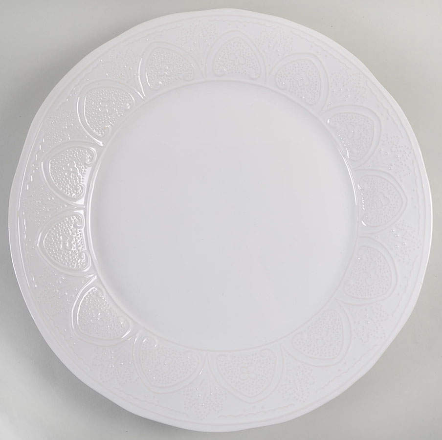 SWZ8 White 16" Chop Plate (Round Platter) by Sweet Ceramics (La Ceramica d'Italia)-1