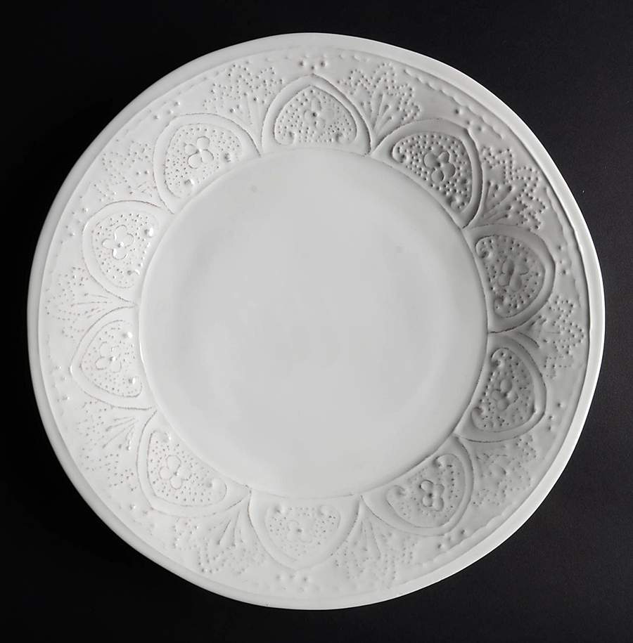 SWZ8 White Dinner Plate by Sweet Ceramics (La Ceramica d'Italia)-1
