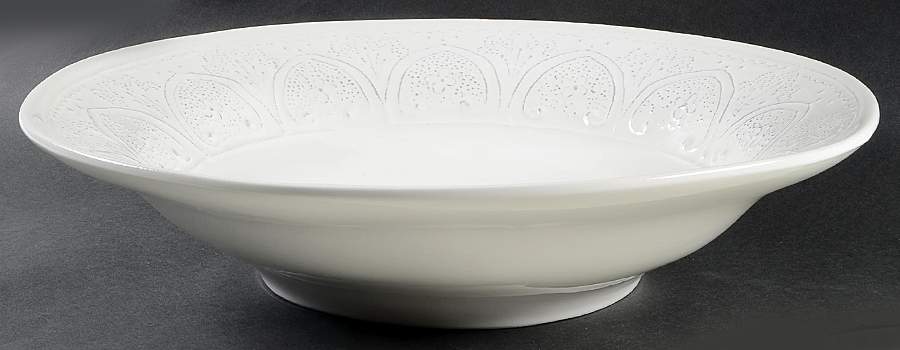 SWZ8 White 16" Pasta Serving Bowl by Sweet Ceramics (La Ceramica d'Italia)-1