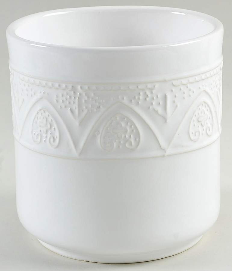 SWZ8 White Utensil Holder by Sweet Ceramics (La Ceramica d'Italia)-1