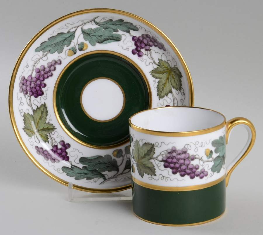 Kent Green Flat Demitasse Cup & Saucer Set by Spode-1