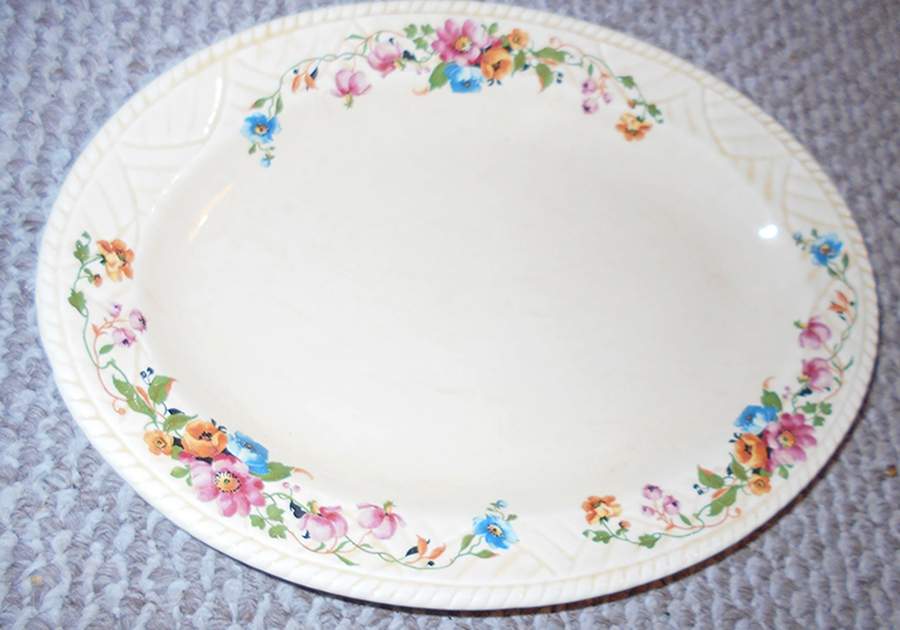 SFF9 11" Oval Serving Platter by Sheffield Ware-1
