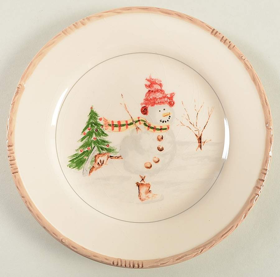 Christmas Twig Salad Plate by Savinio Designs-1