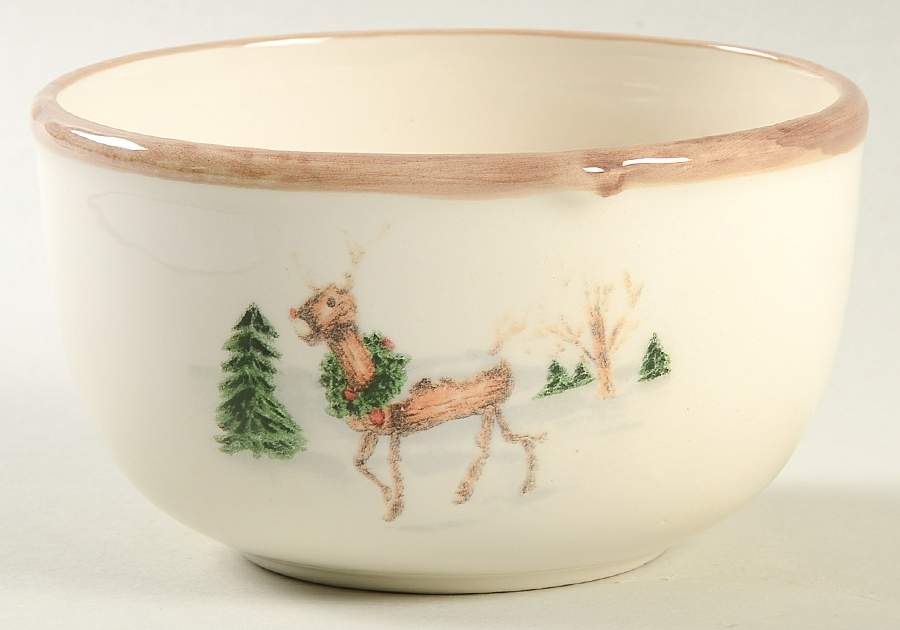 Christmas Twig Soup/Cereal Bowl by Savinio Designs-1