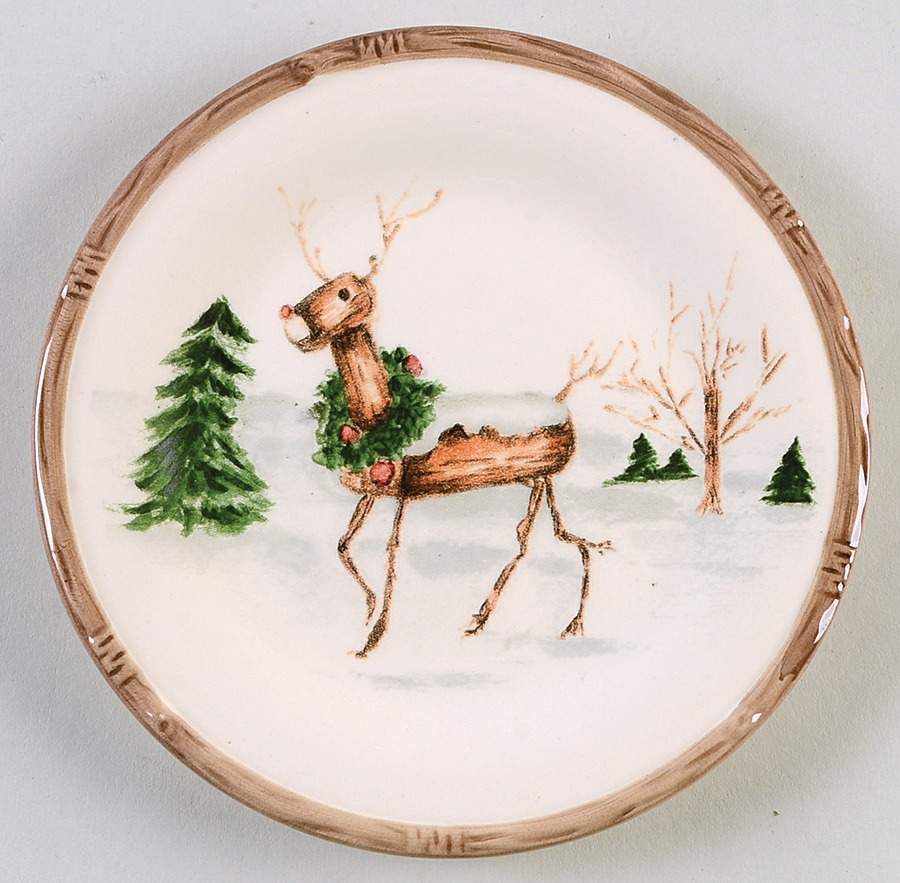 Christmas Twig Canape Plate by Savinio Designs-1