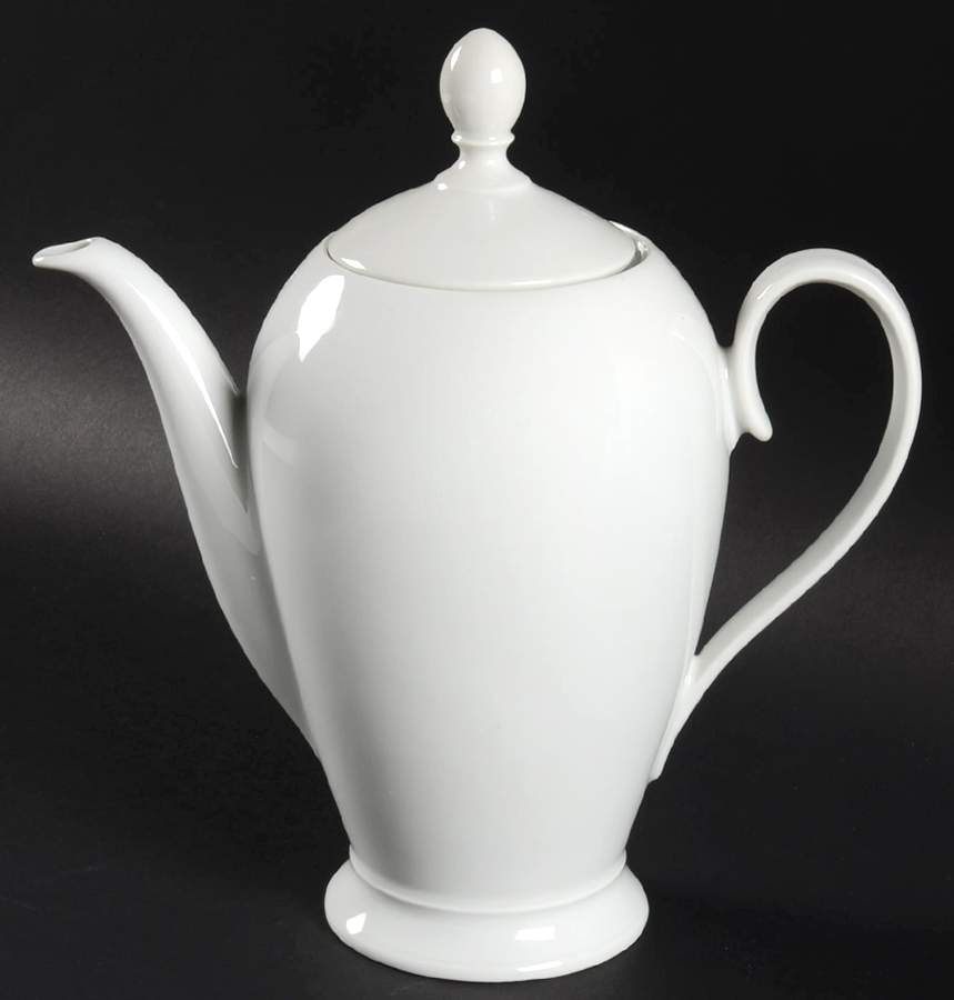 Gracia White Coffee Pot & Lid by Seltmann-1