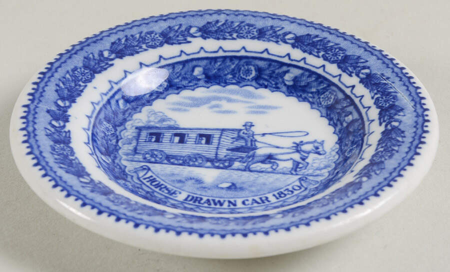 Baltimore and Ohio Railroad Blue Butter Pat by Shenango-1