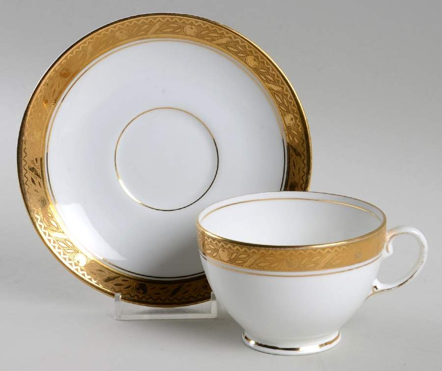 Lulworth Footed Cup & Saucer Set by Salt & Nixon-1